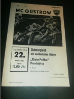 Speedway Güstrow 22.03.1986 , Zlata Prilba Pardubice , Programmheft , Programm , Rennprogramm !!! - Motos