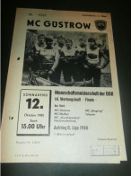 Speedway Güstrow 12.10.1985 , DDR Meisterschaft Finale , Programmheft , Programm , Rennprogramm !!! - Moto