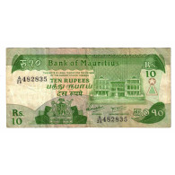 Billet, Maurice, 10 Rupees, Undated (1985), KM:35a, TTB - Mauritius