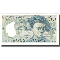 France, 50 Francs, Quentin De La Tour, 1990, TTB, Fayette:67.16, KM:152e - 50 F 1976-1992 ''quentin De La Tour''