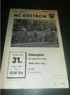 Speedway Güstrow 31.03.1985 , Prag , Programmheft , Programm , Rennprogramm !!! - Moto