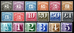 Großbritannien 1963 - 1971 Portomarken - Mi.Nr. 68 - 85 - Postfrisch MNH - Strafportzegels