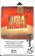 Slovenia - Telekom Slovenije - Unchr, Gem5 Black, 12.1998, 25Units, 9.986ex, Used - Slowenien
