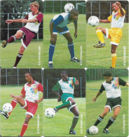 S. Africa - Telkom - S. Africa's Soccer Heroes Complete Set Of 6 Cards, Chip Siemens S30, 1996, 10R, Used - Afrique Du Sud