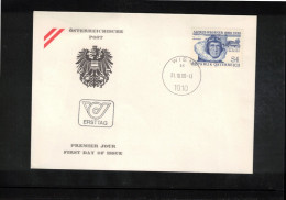 Austria 1980 Antarctica - Alfred Wegener FDC - Esploratori E Celebrità Polari