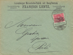 Luxembourg - Luxemburg - Lettre  1906  -  FRANCOIS  LENTZ , LUXEMBOURG - Lettres & Documents