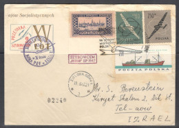 Poland.   The 8th  Polish Glider Championship 1962. Glide Bocian SP-11947.   Special Cancellation. - Cartas & Documentos