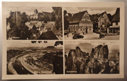 Mehrbildkarte Hohenstein /Sächs. Schweiz S/w - Hohenstein-Ernstthal