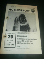 Speedway Güstrow 20.04.1984 , Slany , Prag , Programmheft , Programm , Rennprogramm !!! - Motor Bikes