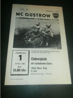 Speedway Güstrow 01.04.1984 , Prag , Programmheft , Programm , Rennprogramm !!! - Motorfietsen