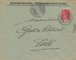 Luxembourg - Luxemburg - Lettre  1907 - BONNE - SICHEL   , LUXEMBOURG-GARE - Briefe U. Dokumente