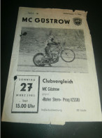 Speedway Güstrow 27.03.1983 , Roter Stern Prag , ADMV , Programmheft , Programm , Rennprogramm !!! - Motor Bikes