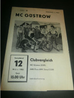 Speedway Güstrow 12.03.1983 , Plzen , Slany , Programmheft , Programm , Rennprogramm !!! - Motos