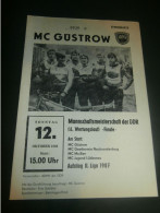 Speedway Güstrow 12.10.1986 , DDR Meisterschaft Final , Programmheft , Programm , Rennprogramm !!! - Motorräder