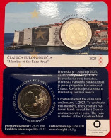 Croatia 2 Euro 2023 "Member Of The Euro Area" BiMetallic CoinCard BU - Croacia