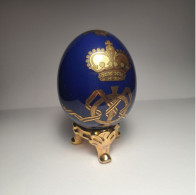 Imperial Russia Porcelain Easter Egg Empress Maria Feodorovna - Sonstige & Ohne Zuordnung