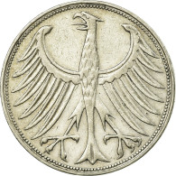 Monnaie, République Fédérale Allemande, 5 Mark, 1951, Stuttgart, TB+, Argent - 5 Marcos