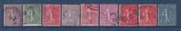 France - YT N° 197 à 205 - Oblitéré - 1924 à 1932 - Used Stamps