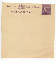 South Australia 19th Century Mint Newspaper Wrapper - 1/2p. Queen Victoria - Storia Postale