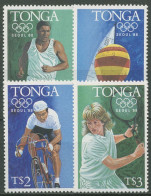 Tonga 1988 Olympische Spiele Seoul Segeln Rad Tennis 1027/30 Postfrisch - Tonga (1970-...)