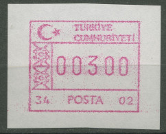 Türkei ATM 1992 Ornamente Automat 34 02 Weißes Papier ATM 2.9 XI Postfrisch - Automatenmarken