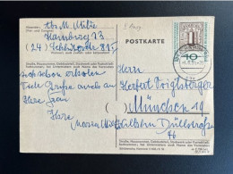 GERMANY 1959 POSTCARD HAMBURG TO MUNICH 04-06-1959 DUITSLAND DEUTSCHLAND - Postkaarten - Gebruikt