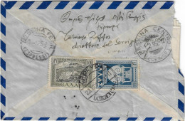 GREECE 1952 AIR COVER KERKYRA (CORFU) TO MESSINA/ITALY. - Lettres & Documents