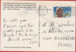 STATI UNITI - UNITED STATES - USA - US - 1993 - 40 William T. Piper - Air Mail - Post Card - Venice, Ocean Front Walk - - Storia Postale