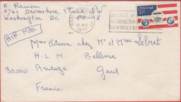 STATI UNITI - UNITED STATES - USA - US - 1977 - 31c Air Mail - Viaggiata Da Washington Per Anduze, France - Cartas & Documentos