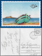 GREECE 1987, OFFICIAL POSTAL CARD FREE OF POSTAGE FEES, RARE NORMAL USE! - Briefe U. Dokumente
