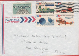 STATI UNITI - UNITED STATES - USA - US - 1985 - 5c The Sciences + 4x 10c 200 Years Of Postal Service - Air Mail - Viaggi - Brieven En Documenten