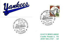 ITALIA ITALY - 1994 SAN GIOVANNI PERSICETO (BO) 40° Fondazione Società Di Baseball Softball YANKEES - 3500 - Honkbal