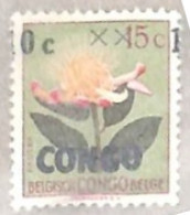 République Du Congo - 383A - Erreur - Surcharge Déplacée - 1960 - Fleurs - Sans Gomme - Ungebraucht