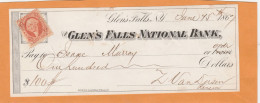 United States Old Check Cheques - Chèques & Chèques De Voyage