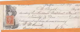 United States Old Check Cheques - Chèques & Chèques De Voyage