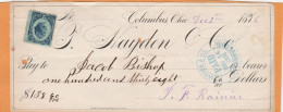 United States Old Check Cheques - Chèques & Chèques De Voyage