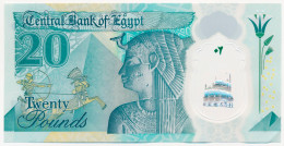 EGYPT - EGYPTE - ÄGYPTEN 20 POUNDS POLYMER MOSQUE CAIRO - PYRAMID GODDESS ISIS 2023 UNC - Egipto