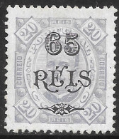 Portuguese Congo – 1902 King Carlos Surcharged 65 On 20 Réis Mint Stamp - Congo Portoghese