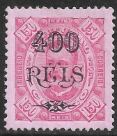 Portuguese Congo – 1902 King Carlos Surcharged 400 On 150 Réis Mint Stamp - Portugees Congo