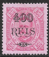 Portuguese Congo – 1902 King Carlos Surcharged 400 On 150 Réis Mint Stamp - Congo Portuguesa