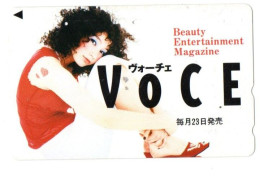 TELECARTE JAPON MAGAZINE BEAUTY ENTERTAINMENT FEMME - Werbung