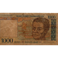 MADAGASCAR - PICK 76 B - 1000 FRANCS (200 ARIARY) - ND 1994 - B - Madagascar