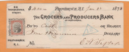 United States Old Check Cheques - Chèques & Chèques De Voyage