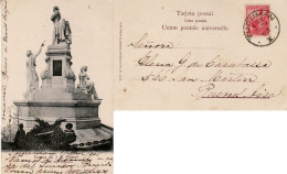 ARGENTINA 1905 POSTCARD SENT FROM TUCUMAN TO  BUENOS AIRES - Storia Postale