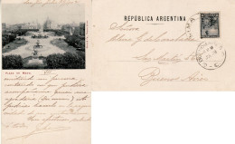 ARGENTINA 1909 POSTCARD SENT TO  BUENOS AIRES - Storia Postale