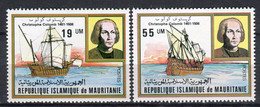 Colon. Mauritania 1981. Yvert 485-86 ** MNH. - Christoph Kolumbus