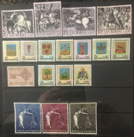 San Marino 1968 - Complete Year, 18 Stamps MNH - Neufs