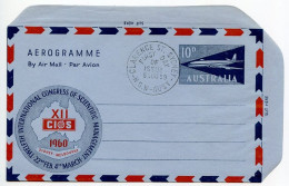 Australia 1959 10p. Airplane & 20th International Congress Of Scientific Management Aerogramme - FDC - Aerogramas