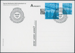 Suisse - 2023 - Tag Der Briefmarke - Eschenbach - Blockausschnitt - Combo Karte - Ersttag Stempel ET - Lettres & Documents