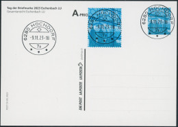 Suisse - 2023 - Tag Der Briefmarke - Eschenbach - Blockausschnitt - Combo Karte - Ersttag Voll Stempel ET - Storia Postale